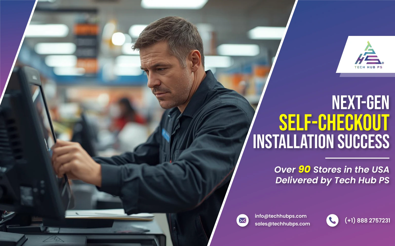 Self-Checkout Installation: A Tech Hub PS Success Story