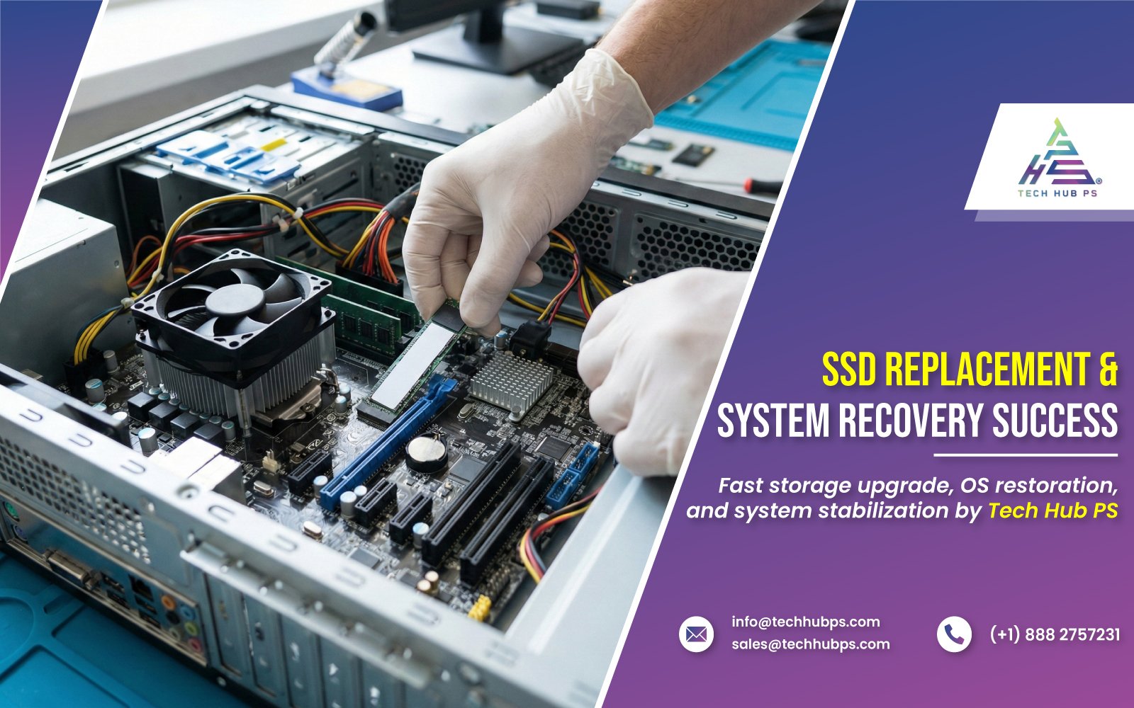 SSD Replacement & System Recovery Solution - A Tech Hub PS Success Story